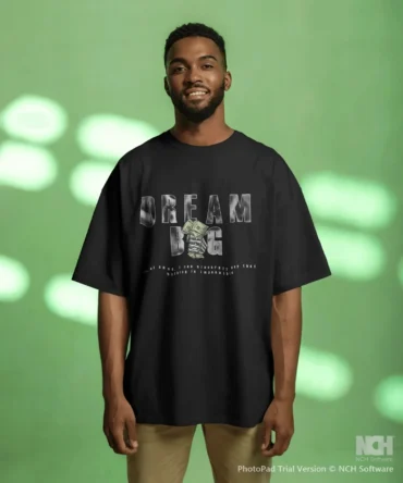 Black Dream Big Oversize T-Shirt