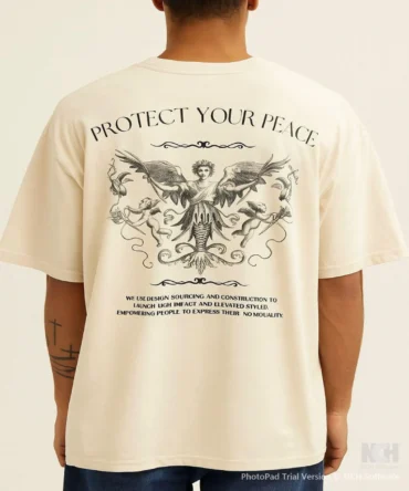 Off-White About Peace printed Oversized T-Shirt